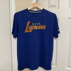 Nike Men's Blue Lacrosse Tee